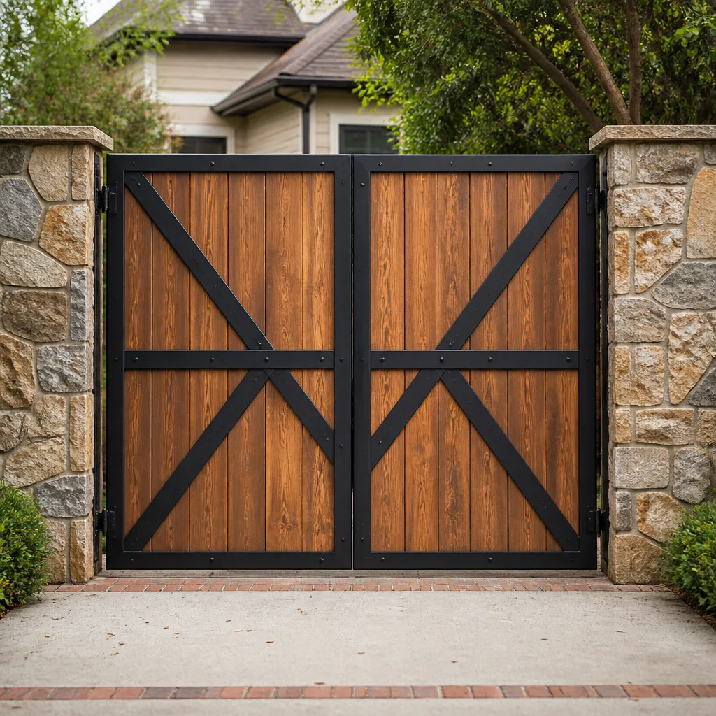 Wood & steel frame